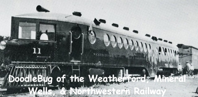 Doodle Bug. Mineral Wells, Weatherford & Northwestern Railway